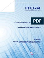ITU Recommendation on International Morse Code