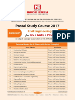 Postal Study Course 2017: Civil Engineering