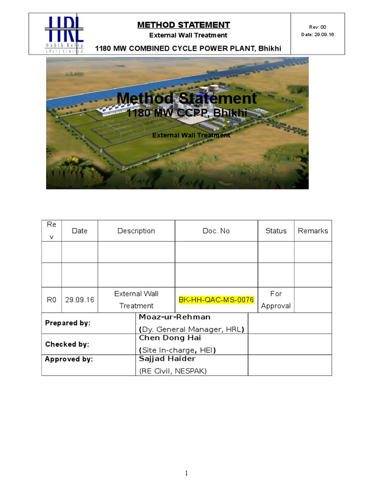 External Wall Treatment Methodology | PDF | Adhesive | Personal ...