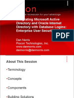 Integrating Microsoft Active Directory and Oracle Internet Directory With Database Logins: Enterprise User Security