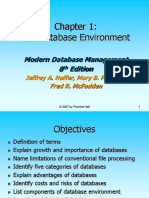 The Database Environment: Modern Database Management 8 Edition