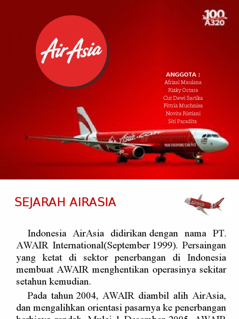 Sejarah dan Tantangan PT. Indonesia AirAsia | PDF