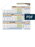 Calendario Colombiano en Excel