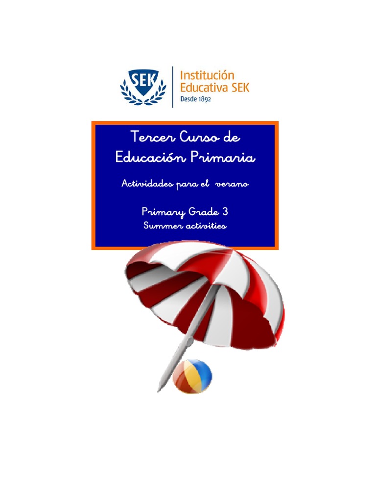 3º EP Cuadernos de Verano 12 PDF | PDF | Verbo | Educación primaria