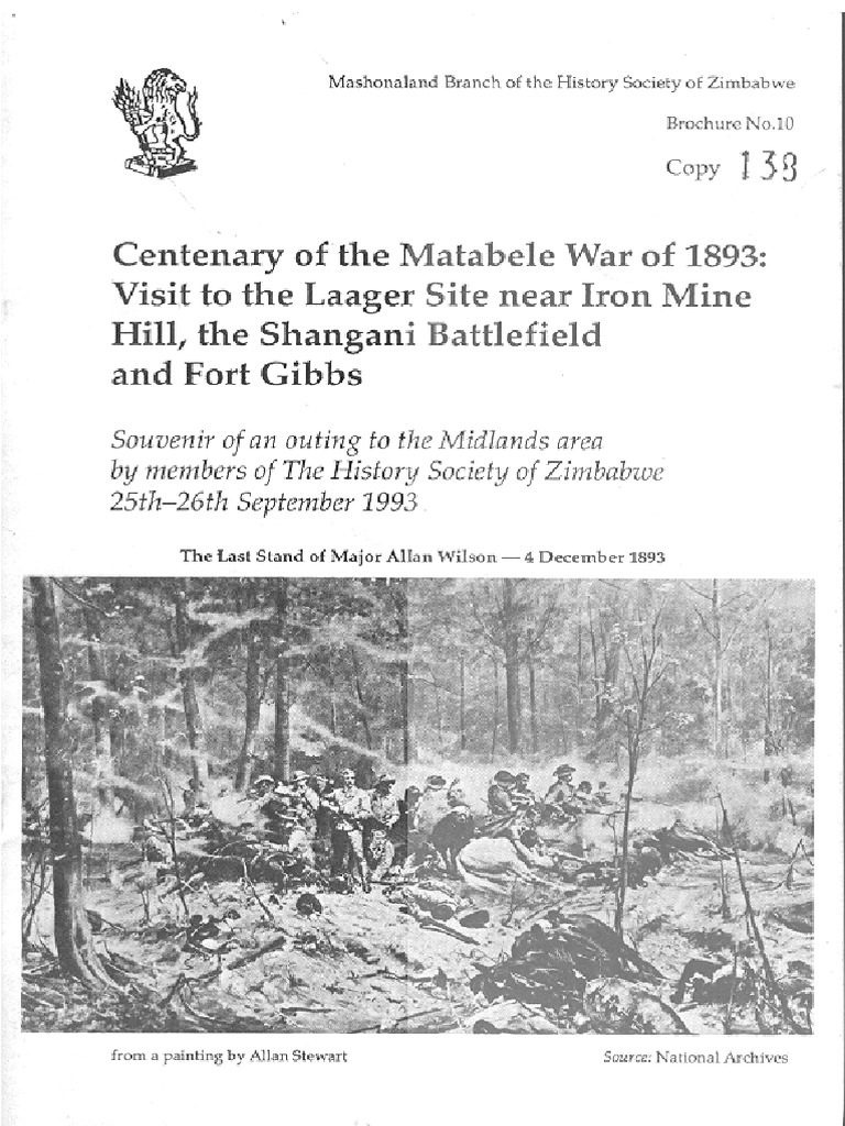 Matabele War The battle of bembezi, that took place on 1 november 1893, was the most decisive battle won by the british in the first matabele war of 1893. matabele war