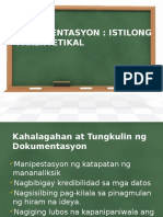 Dokumentasyon Sa Istilong Parentetikal