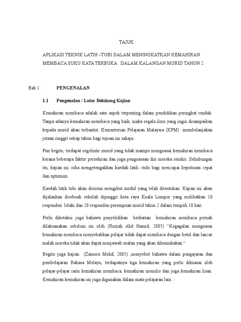 Aplikasi Teknik Latih Tubi Pdf
