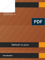 Refreshing Energy with Refresh in Juice