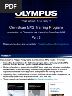 Omniscan Mx2 Training Program: Introduction To Phased Array Using The Omniscan Mx2