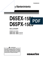 Manual Bulldozer Operacion Mantenimiento d65ex 15e0