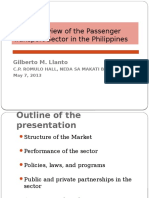 Brief Overview of the Passenger Transport Sector in the Philippines-Gilberto M LLanto