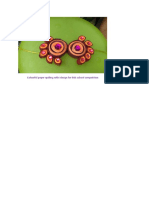 Colourful Paper Quilling Rakhi Design For Kids School Competition