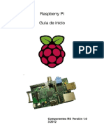 Raspberry Pi Guía de Inicio: Componentes RS Versión 1.0 3/2012