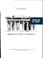 Arquitectura Y Armonia Luis Mateu Poch PDF