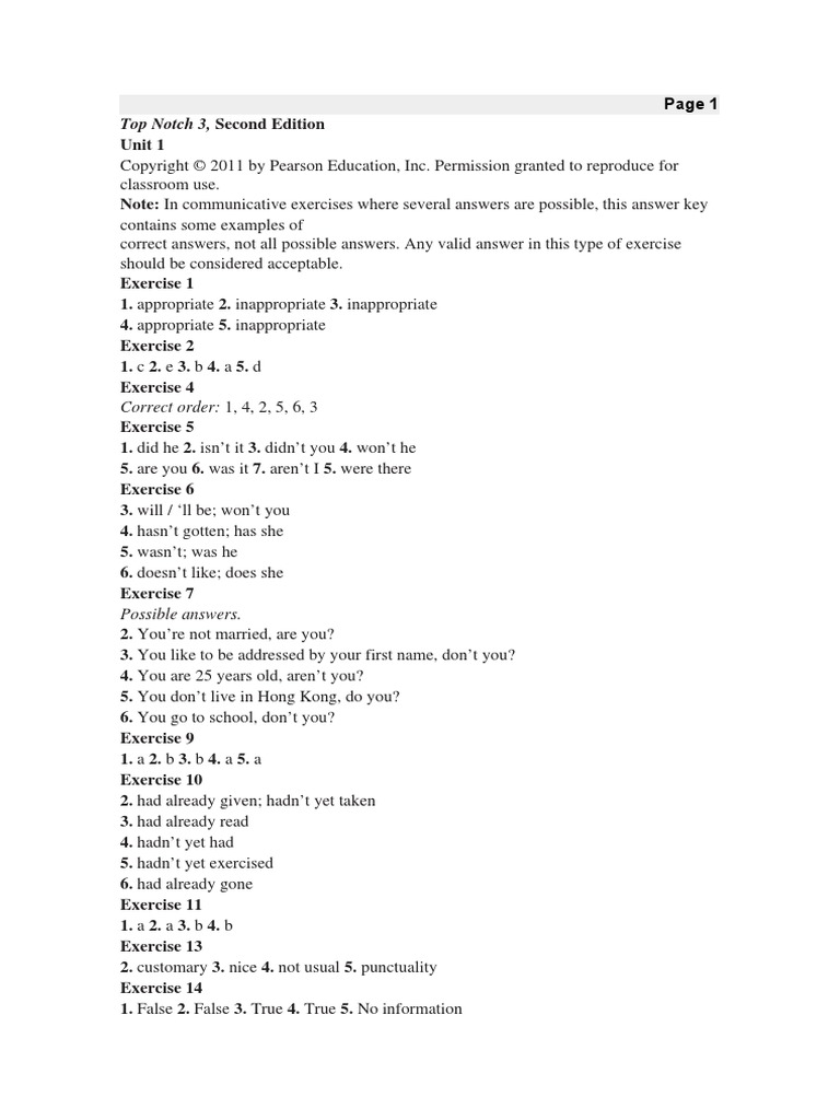 Top Notch 3, Second Edition | PDF