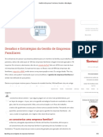 Gestão de Empresas Familiares - Desafios e Estratégias