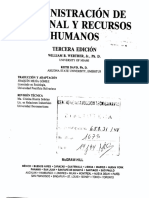 UES21 Administracion de Personal y Recursos Humanos Tercera Edicion William Werther Keith Davis 1er Libro