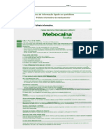 Folheto de Medicamento - Mebocaína Forte