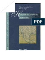Historia Del Derecho Mexicano 4 Derecho Indiano Marco Antonio Perez de Los Reyes