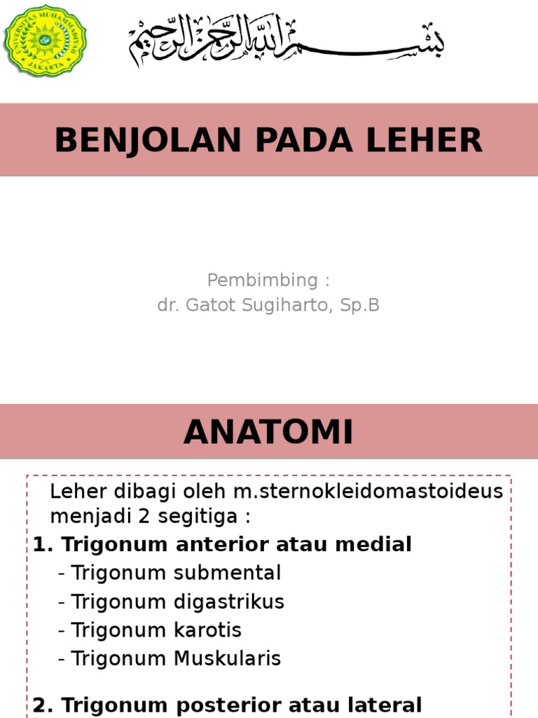 Jenis dan Penanganan Benjolan Leher | PDF