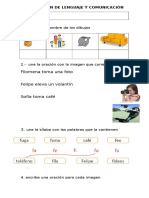 Evaluación de Lenguaje y Comunicación Leta f