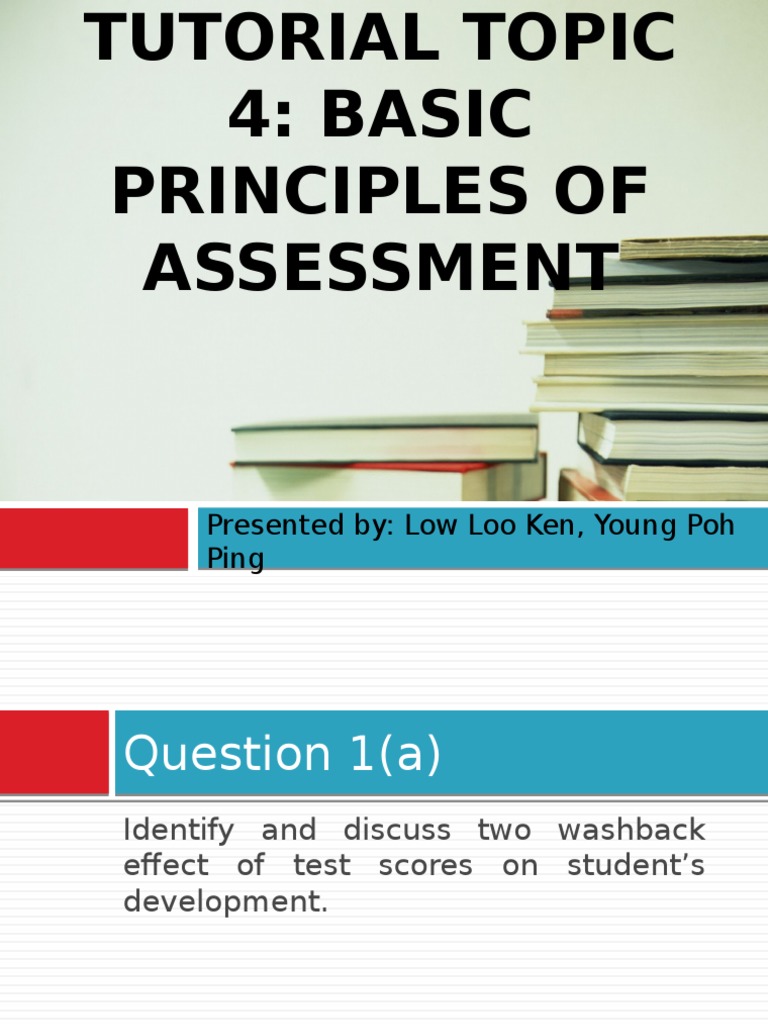 Washback Effect Pdf Educational Assessment Quality Of Life