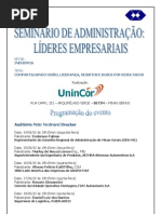 UNINCOR Betim - Seminário Administração - Folder