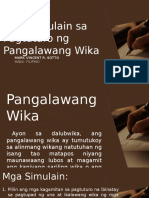 Mga Simulain Sa Pagtuturo NG Pangalawang Wika