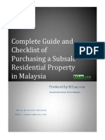 Complete Guide and Checklist of Purchasing A Subsale Residential Property in Malaysia PDF