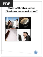 Study of Ibrahim Group