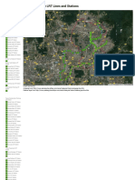 Map of The Klang Valley LRT Lines and Stations