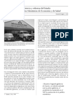 Ilas de Eficiencia y Reforma Del Estado: El Caso de Los Ministerios de Economía y de Salud