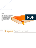 Surplus Math Books