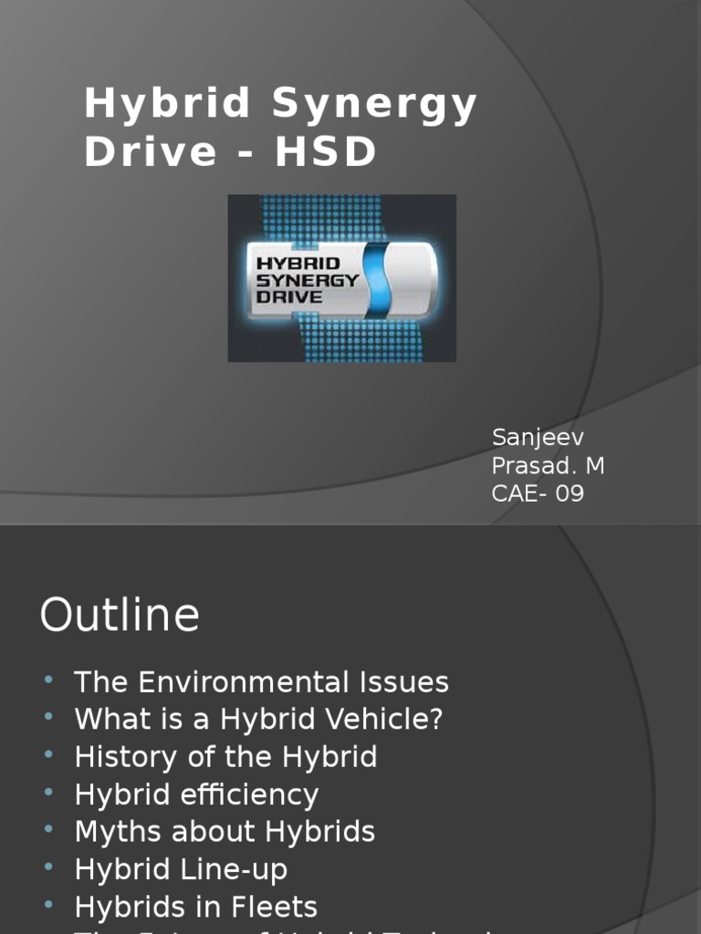 Hybrid Synergy Drive | PDF | Hybrid Electric Vehicle | Hybrid Vehicle