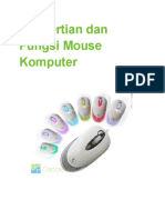 Pengertian Dan Fungsi Mouse Komputer