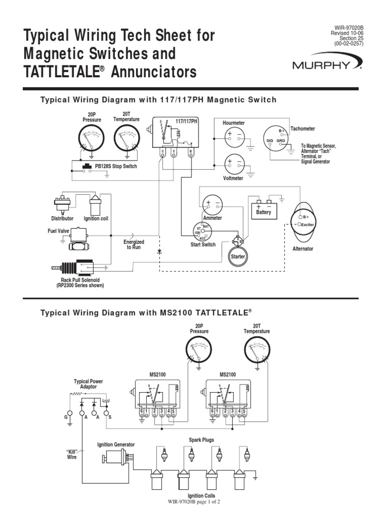 Murphy Switch Wiring Diagram | Ignition System | Distributor