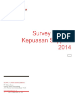 Survey Tingkat Kepuasan Supplier 2014