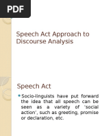 Speech Act Approach (Revised)