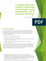 Analisis Dampak Kekeringan Terhadap Produktivitas Pertanian Dengan Teknik