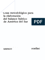 Balance Hídrico en América Latina - UNESCO PDF