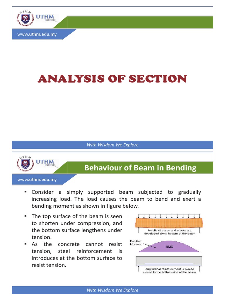 Chapter 3 Analysis Of Section Pdf Pdf Bending Beam Structure