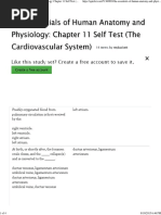 Anatomy and Physiology Chapter 11 Self Test