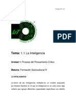 Tema 1.1 - LA INTELIGENCIA PDF