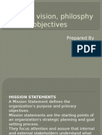 Mission Vison Philosophy