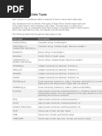 General Data Types