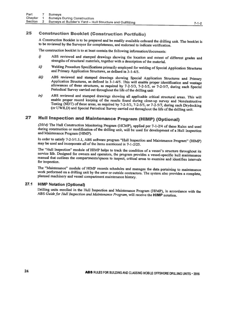 Construction Portfolio ABS Requirements PDF