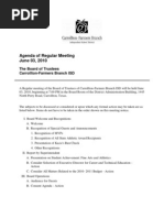 June 3 Board Agenda