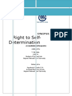 Right To Self Determination