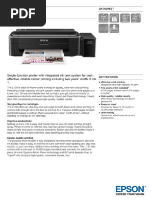 epson l130 specification pdf