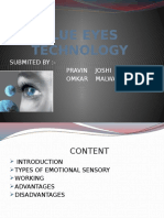 Blue Eyes Technology: Submited By:-Pravin Joshi Omkar Malwad